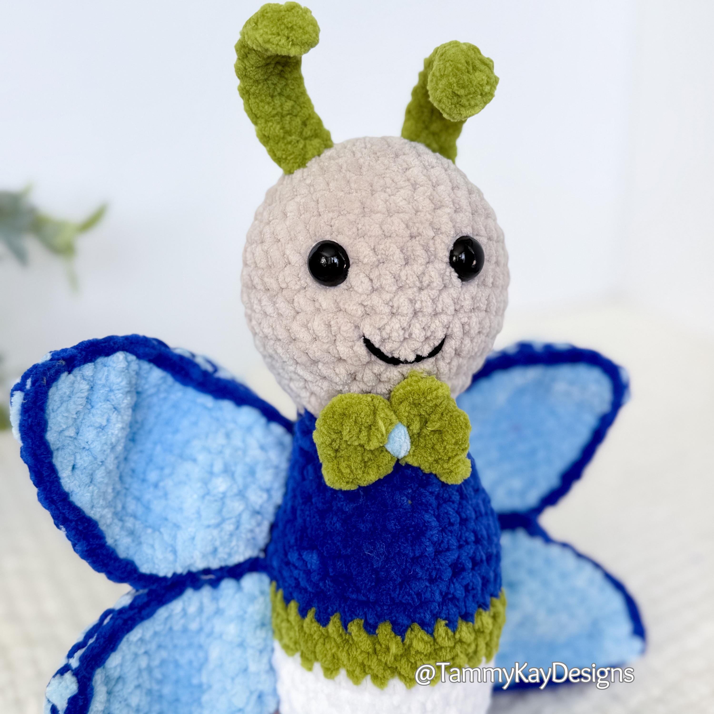 Butterfly Crochet Pattern: Amigurumi Insect (PDF Download)