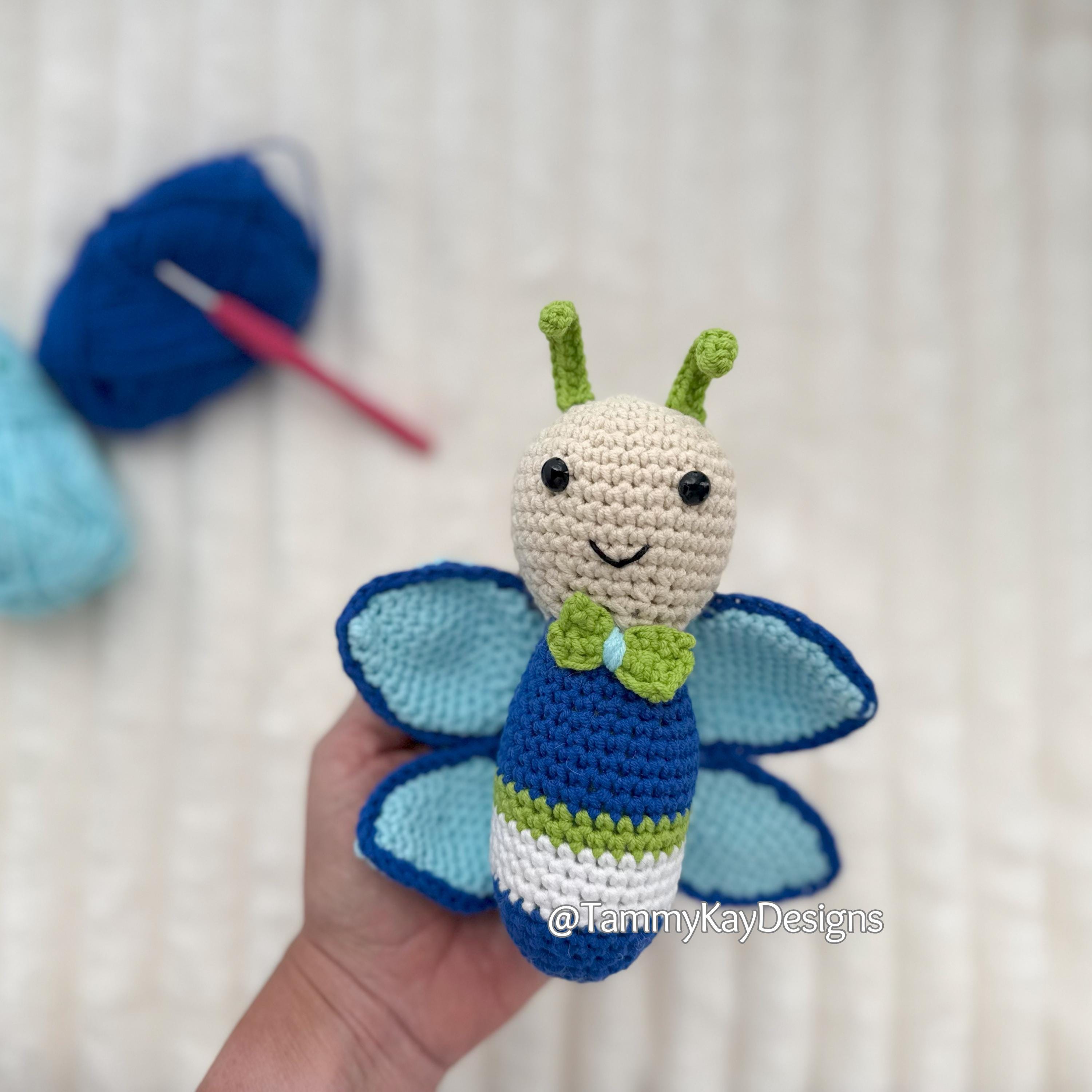 Butterfly Crochet Pattern: Amigurumi Insect (PDF Download)