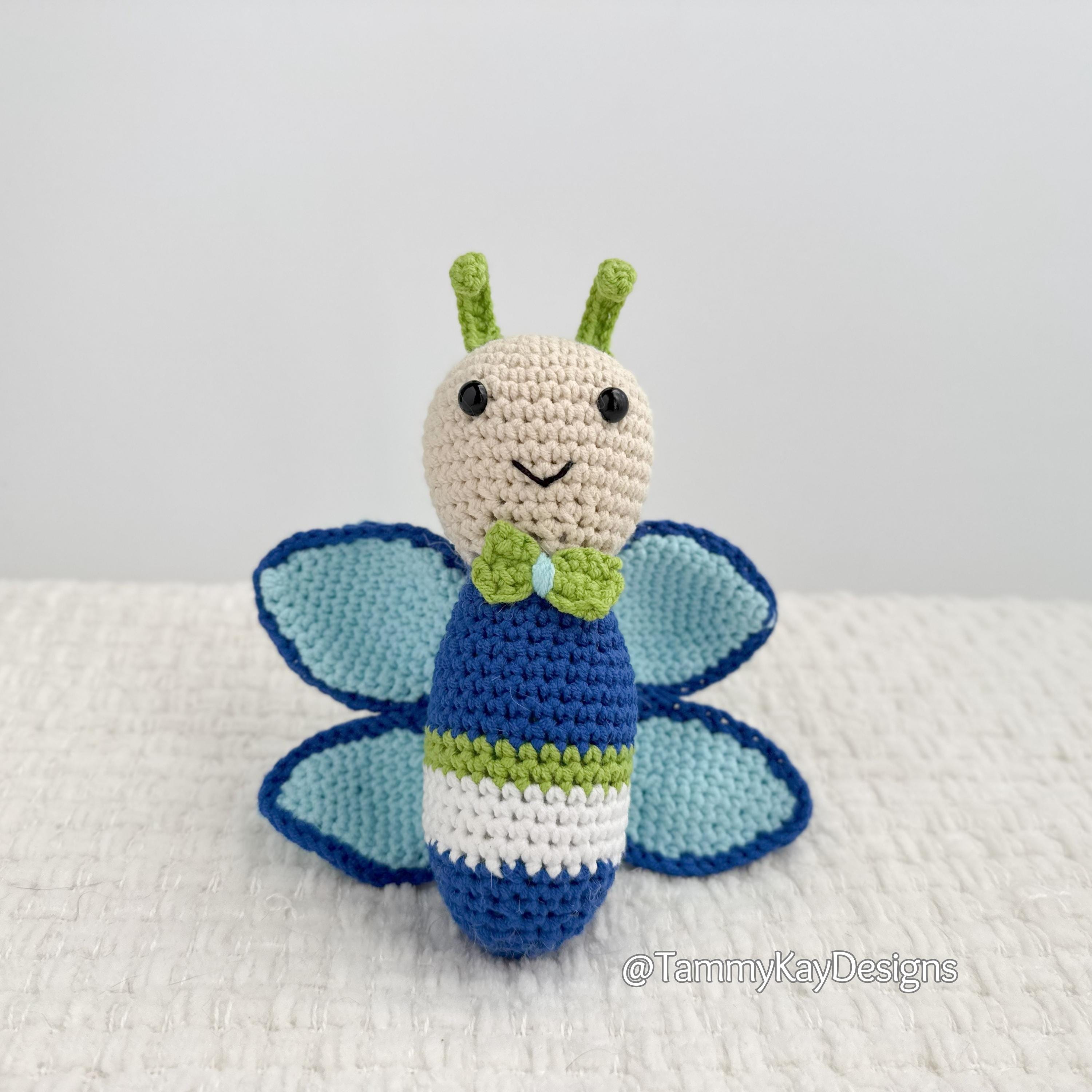Butterfly Crochet Pattern: Amigurumi Insect (PDF Download)
