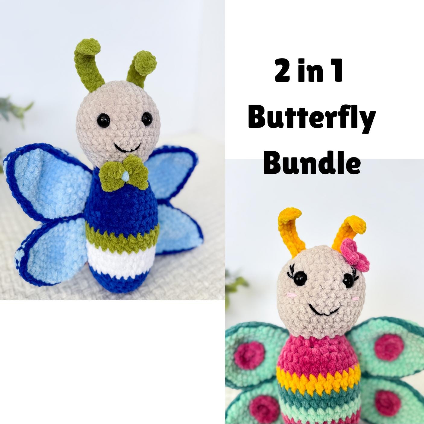 Butterfly Crochet Pattern Bundle: Amigurumi Insect (PDF Pattern)