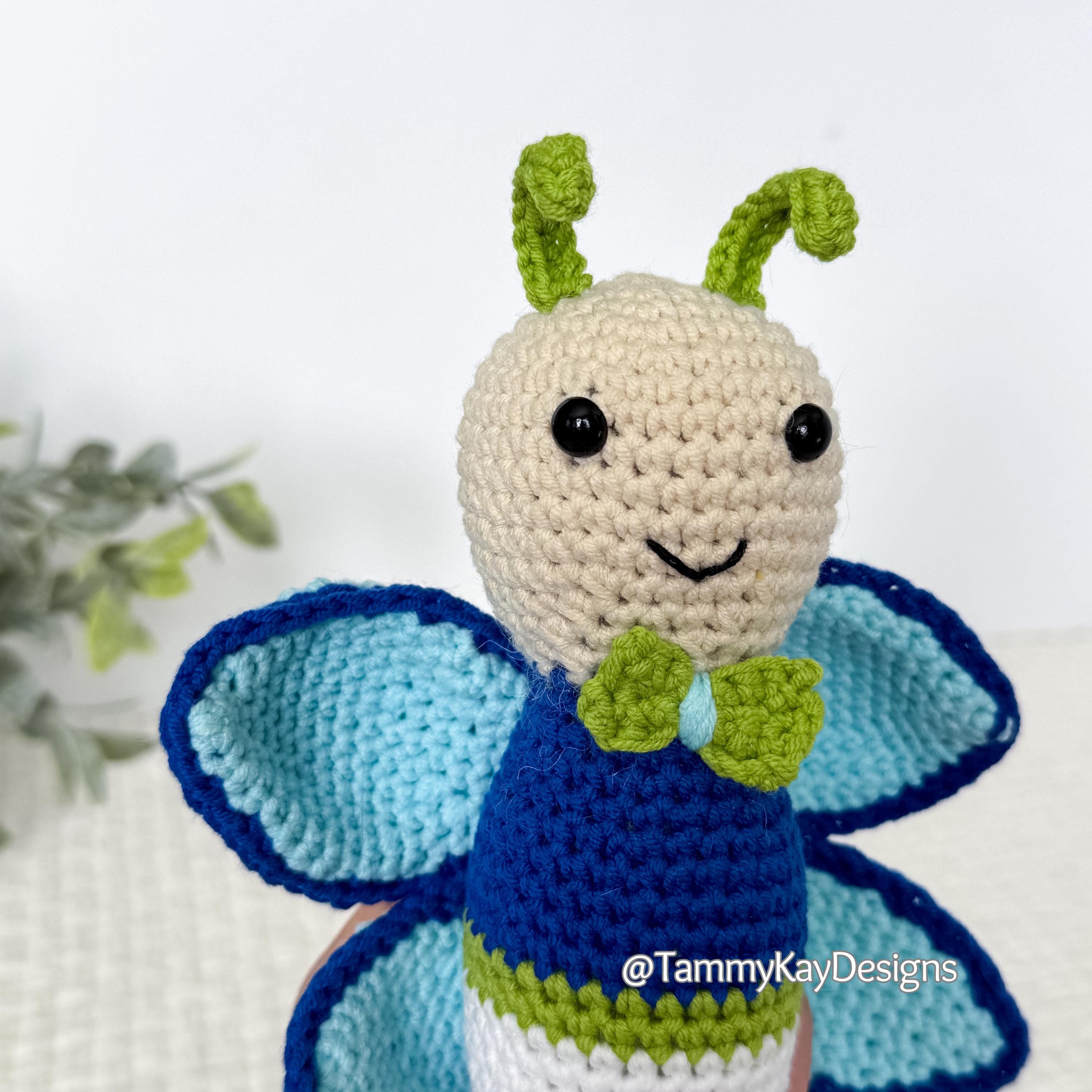 Butterfly Crochet Pattern: Amigurumi Insect (PDF Download)