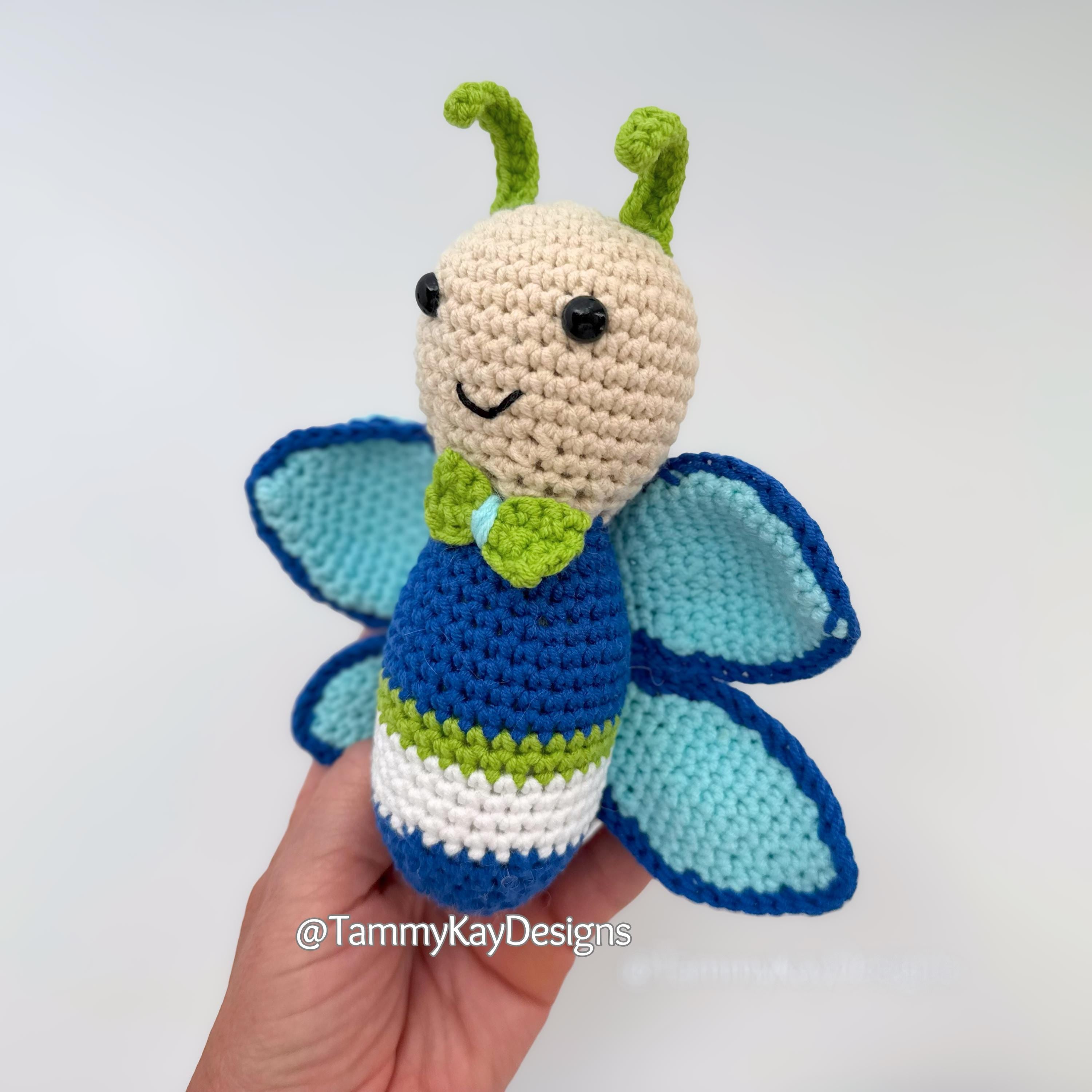Butterfly Crochet Pattern | Crochet amigurumi pattern | Adorable Insect DIY Toy | PDF Crochet Pattern