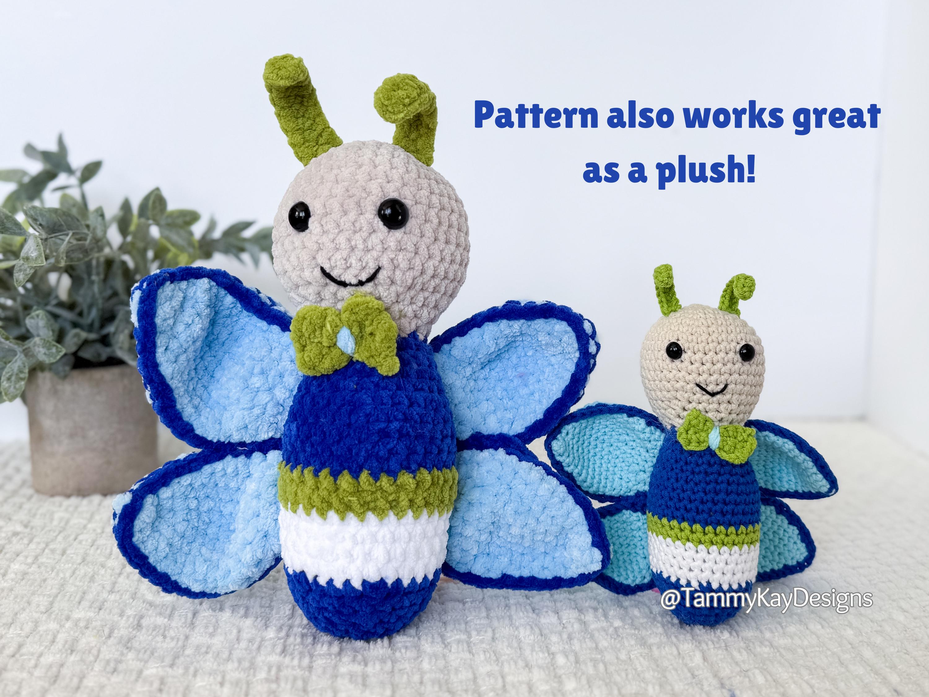 Butterfly Crochet Pattern: Amigurumi Insect (PDF Download)