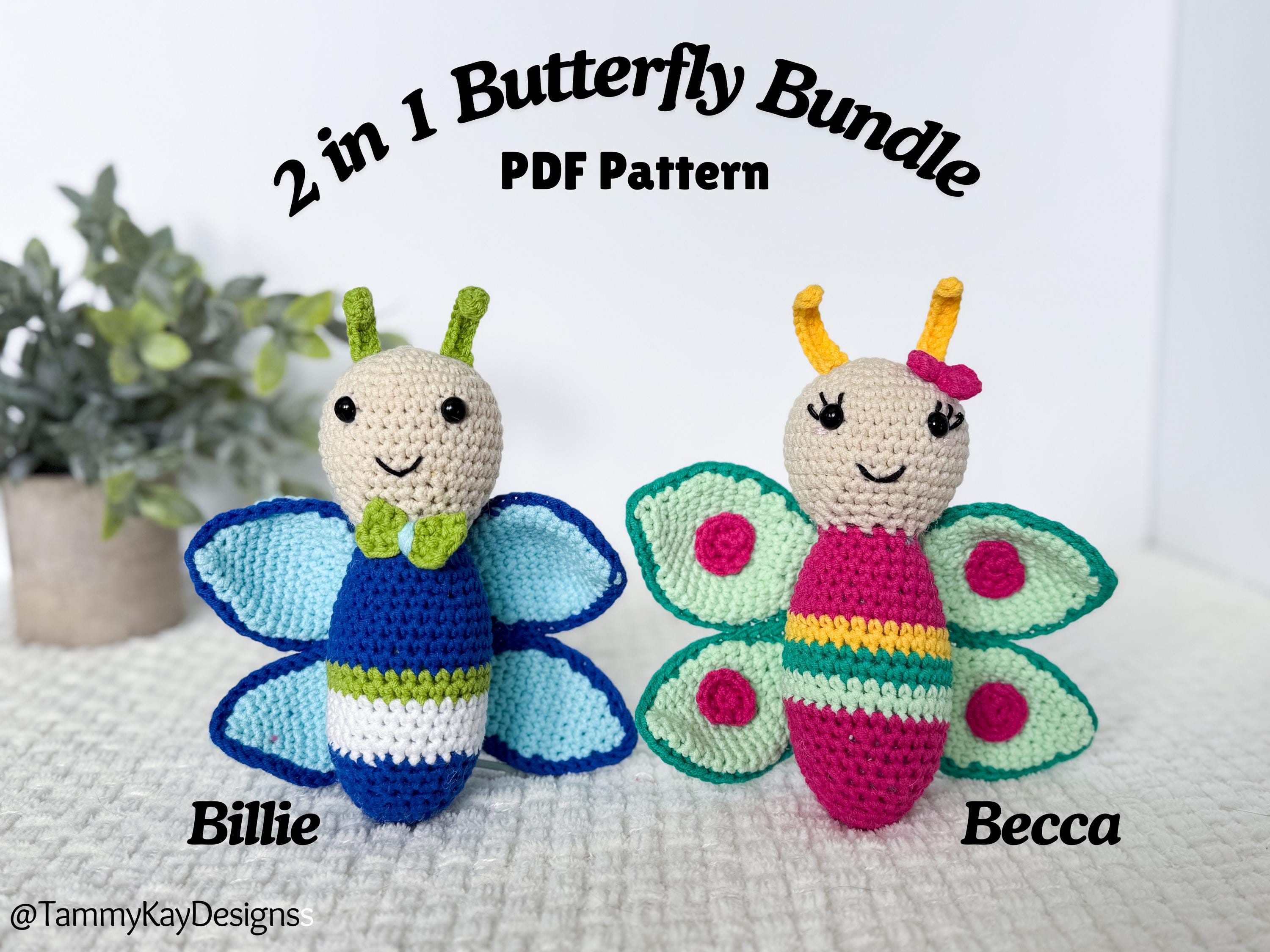 Butterfly Crochet Pattern Bundle: Amigurumi Insect (PDF Pattern)