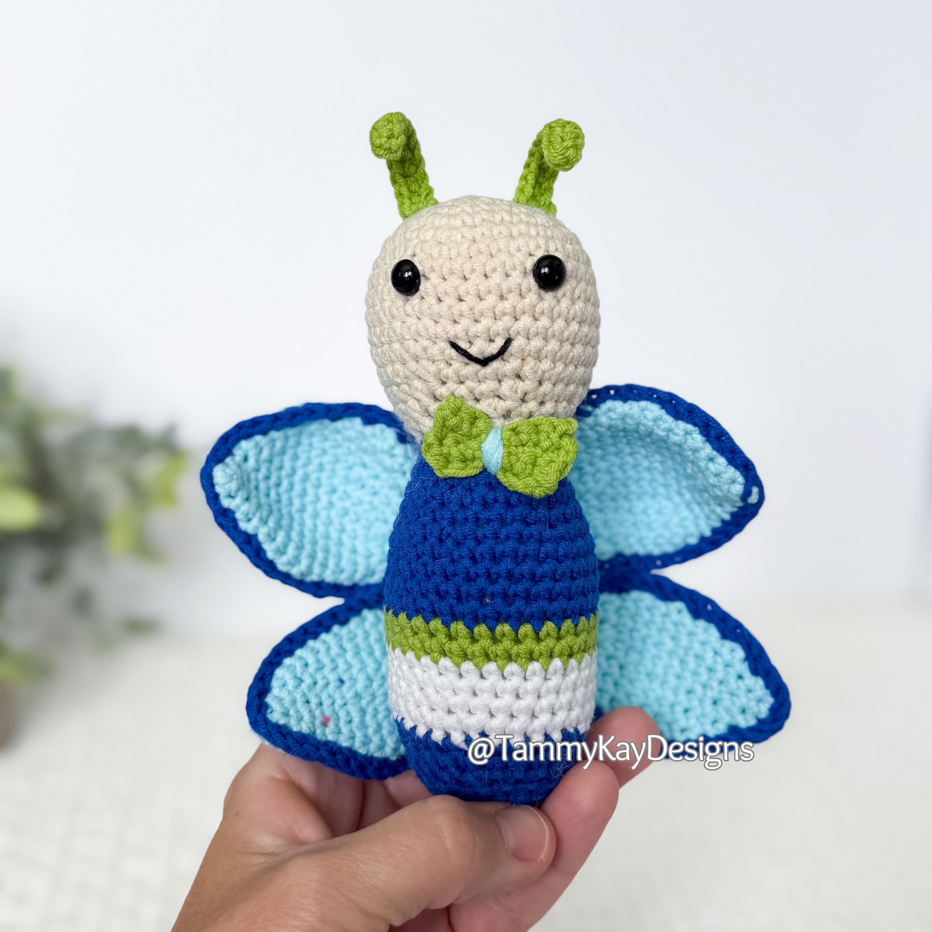 Butterfly Crochet Pattern: Amigurumi Insect (PDF Download)