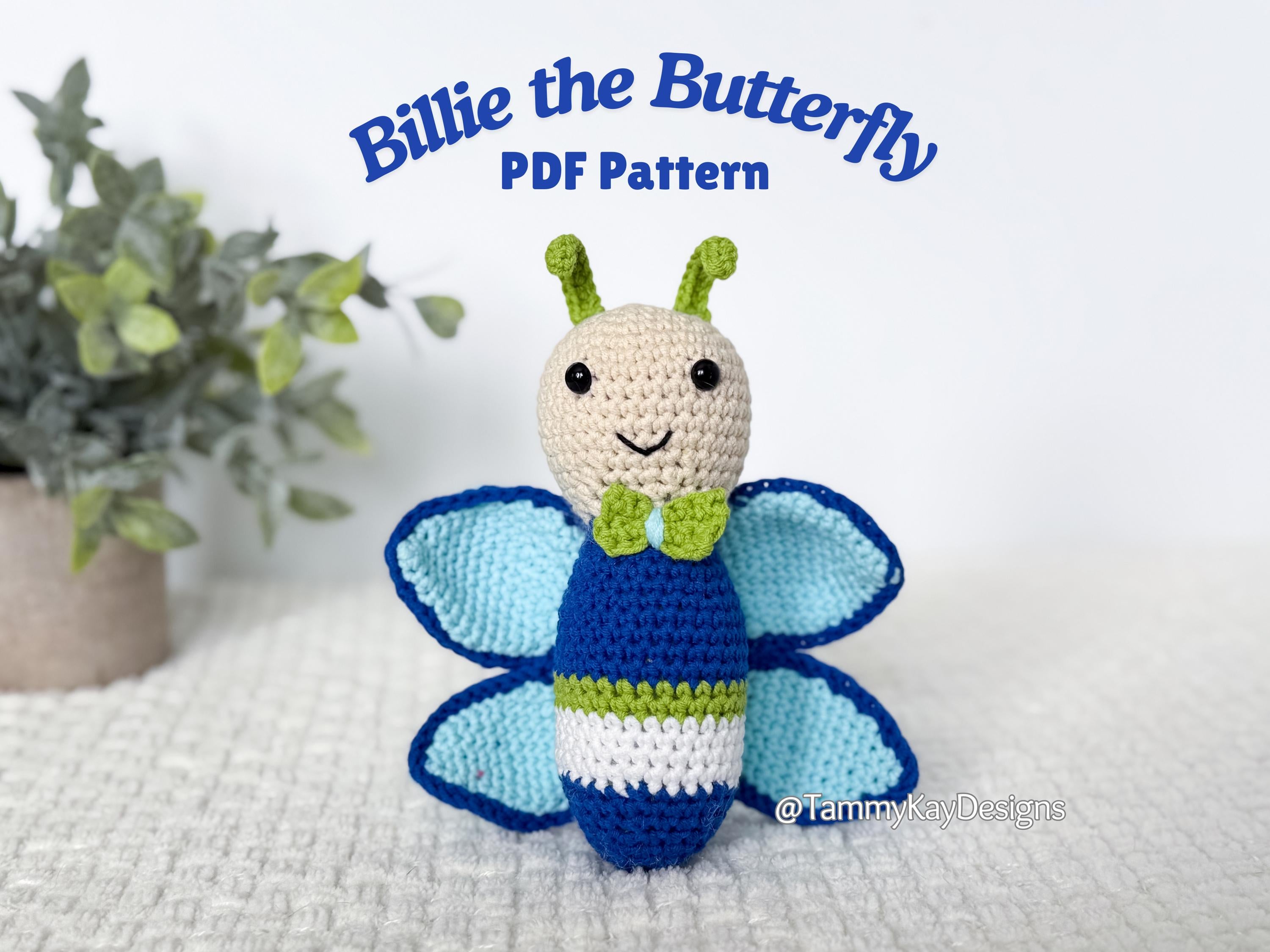 Butterfly Crochet Pattern: Amigurumi Insect (PDF Download)